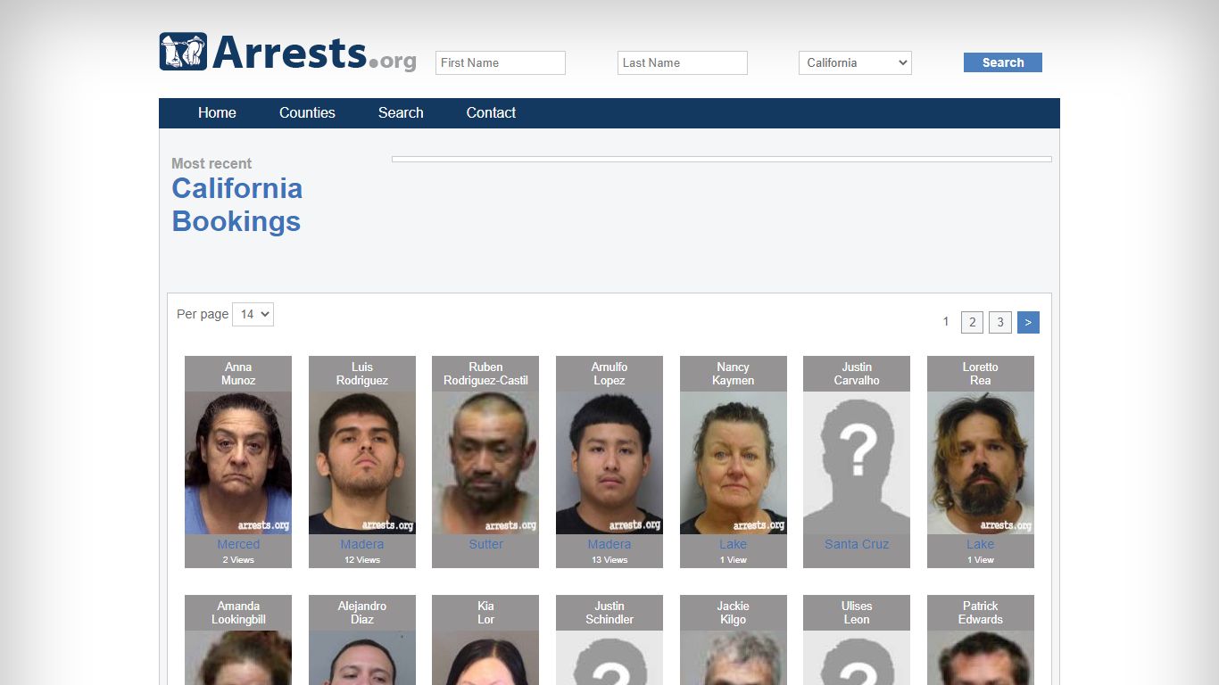 California Arrests and Inmate Search