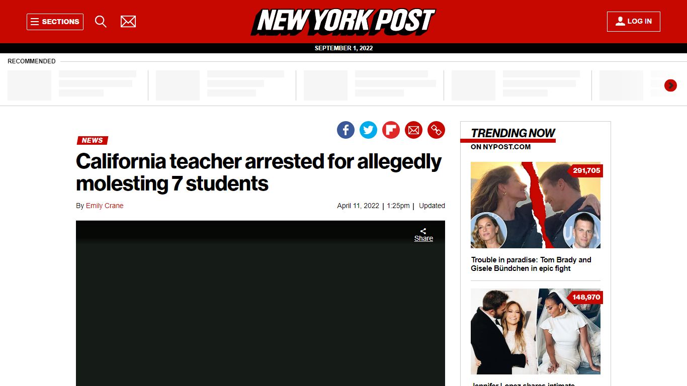 California teacher arrested for allegedly molesting students