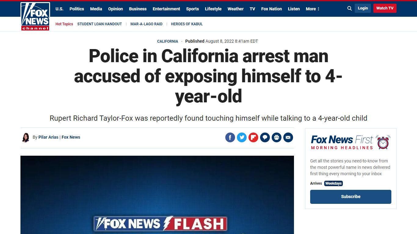 Police in California arrest man accused of exposing himself to 4-year ...